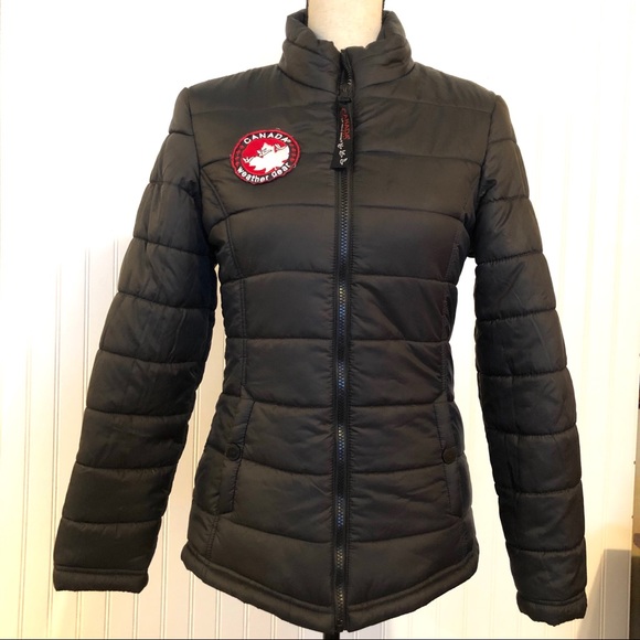 canada weather gear Jackets & Blazers - CANADA WEATHER GEAR Black Puffer Coat Jacket